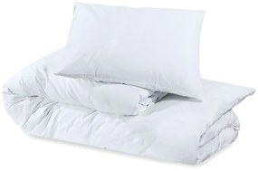 Conjunto de capa de edredão 240x220 cm algodão branco