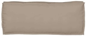 Almofadas de Palete para Banco 2 pcs Taupe 100x40x8 cm Tecido Oxford