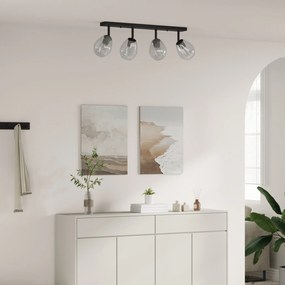 Luminárias de Teto com Lâmpada de Vidro Ajustável Anthracite E27