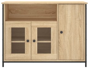 Aparador 100x35x75 cm derivados de madeira cor carvalho sonoma