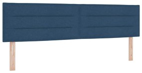 Cama Box Spring com Colchão Azul 180x200 cm Tecido