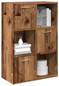 vidaXL Prateleiras p/estante 60,5x30x90cm deriv. madeira madeira velha
