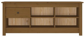 Sapateira 110x38x45,5 cm madeira de pinho maciça castanho mel