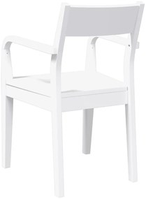 Cadeiras de jantar 2 pcs madeira de seringueira maciça branco