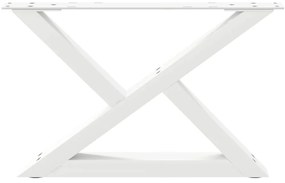 Pés para mesa de centro 2 peças, branco, 50x(30-31,3) cm, aço