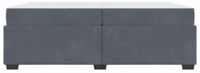 Estrutura da Cama Outros Cinzento escuro 200 x 200 cm Veludo