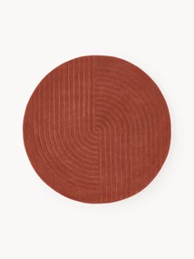 Tapete redondo em lã artesanal Mason