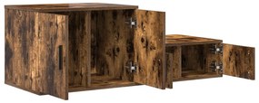 Armário de Armazenamento vidaXL Carvalho Fumado 108x41x40 cm Madeira E