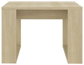Mesa de apoio 50x50x35 cm derivados de madeira carvalho sonoma