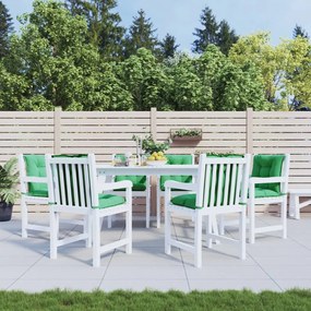 vidaXL Almofadões lombares p/ cadeiras de jardim 6pcs tecido verde