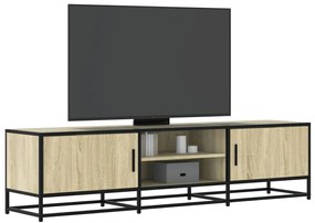 Móvel p/ TV 160x35x41 cm deriv. madeira/metal carvalho sonoma