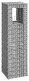 151272 vidaXL Poste/cesto gabião 50x50x180 cm ferro