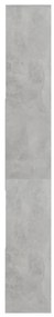 Estante 67x24x161 cm derivados de madeira cinzento cimento