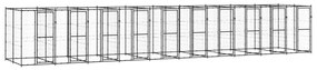 Canil de exterior 24,2 m² aço