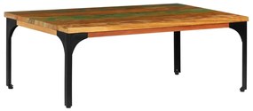 Mesa de centro 100x60x35cm madeira recuperada maciça