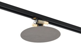 Candeeiro de teto moderno cor de bronze para sistema de calhas de iluminação monofásico com 2 luzes - Iconic Pulley Moderno