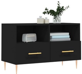 Móvel p/ TV 80x36x50 cm derivados de madeira preto