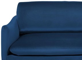 Conjunto de sofás em veludo azul escuro VINTERBRO Beliani