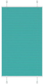 Gasolina verde Plissada Cega 70x150 cm Largura Tecido 69,4 cm