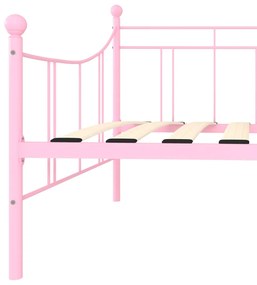 Estrutura sofá-cama 90x200 cm metal rosa