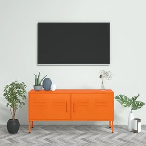 Móvel de TV aço 105x35x50 cm laranja