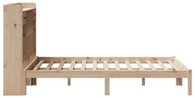 Cama com estante sem colchão 135x190 cm pinho maciço