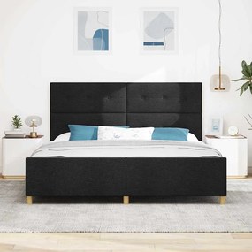 Cama vidaXL Preta 200x200 cm em Tecido