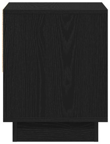 Cômoda de Cabeceira vidaXL Preto Carvalho 45x34x48 cm Madeira de Engen