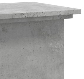 Suporte p/ plantas 33x33x80 cm derivados madeira cinza cimento