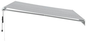 Toldo retrátil automático 400x300 cm antracite e branco