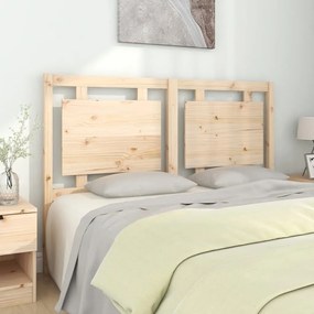 vidaXL Cabeceira de cama 145,5x4x100 cm madeira de pinho maciça