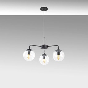 Candeeiro de Teto Chandelier Viran – Preto – 56 x 56 x 43 cm