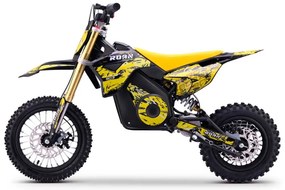 Mini moto elétrica para crianças MINICROSS 1100W Roan 903 motor eléctrico Brush 12/10" Amarelo