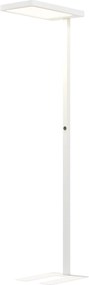 Candeeiro de pé para sala de estar com LED regulável, espectro completo, para cuidados com os olhos, com comando à distância, 60 x 32 x 196 cm, branco