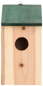 Casas para pássaros 10 pcs 12x12x22 cm madeira de abeto maciça