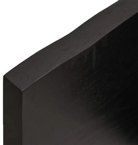 Prateleira de parede 60x20x4cm carvalho tratado castanho-escuro