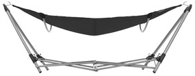 Rede com suporte dobrável preto