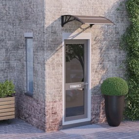 vidaXL Toldo para porta 80x75 cm policarbonato preto