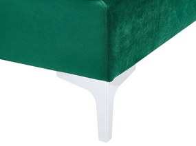 Módulo de canto em veludo verde EVJA Beliani