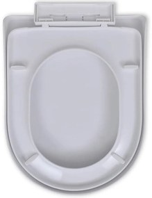 Tampo de sanita com fecho suave quadrada branco