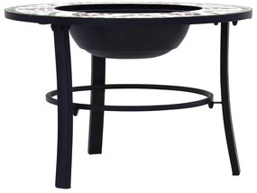 Braseira em mosaico 68 cm cerâmica verde