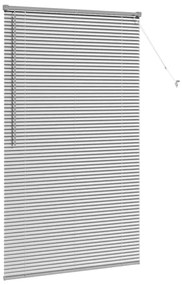 Persiana de Janela com cortinas Outros Manual Prata 100 x 175 cm Alumí
