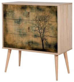 Cómoda Trio – Carvalho Sonoma – 80x90x40 cm