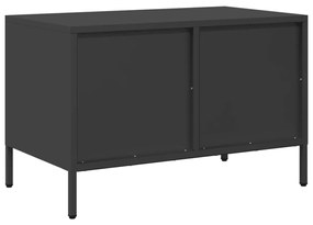 Móvel de TV 68x39x43,5 cm aço laminado a frio preto