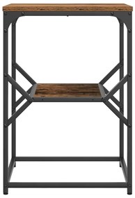 Mesa Lateral vidaXL Madeira Velha 41x40x60 cm Madeira Reforçada