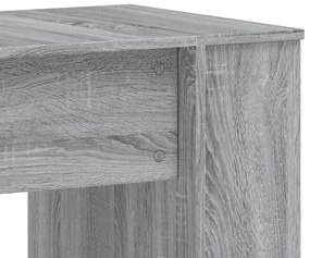 Secretária 140x50x75 cm derivados de madeira cinzento sonoma