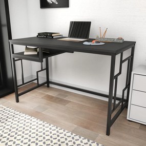 Secretária Kennesaw – Preto Antracite – 120 cm x 60 cm x 74,8 cm