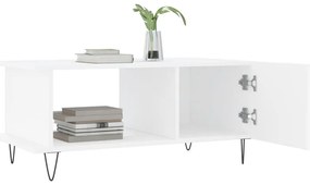 Mesa de centro 90x50x40 cm madeira processada branco