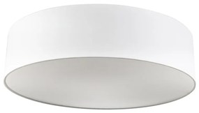 Candeeiro de tecto branco 40 cm com LED - Drum LED Moderno