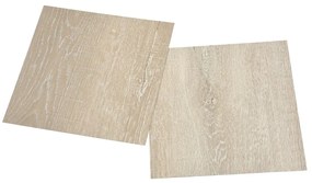 Tábuas de soalho autoadesivas 20 pcs 1,86 m² PVC bege